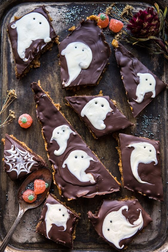 Boo Chocolate Peanut Butter Bars