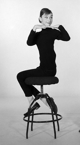 Weekend Meanderings Audrey Hepburn in black outfit