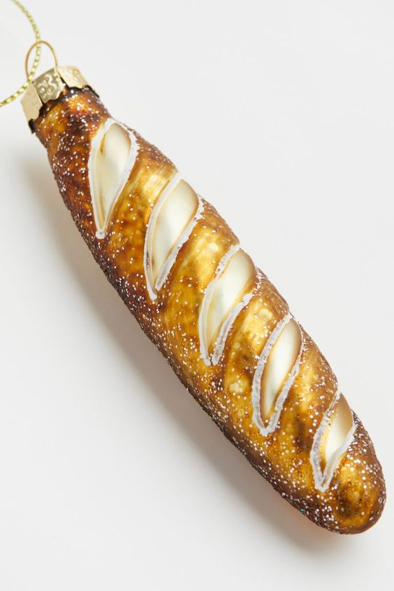 glass baguette ornament. 