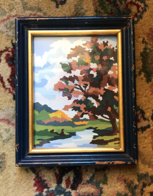 vintage paint by number of fall