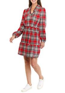 red plaid dress