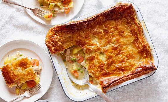 chicken pot pie.