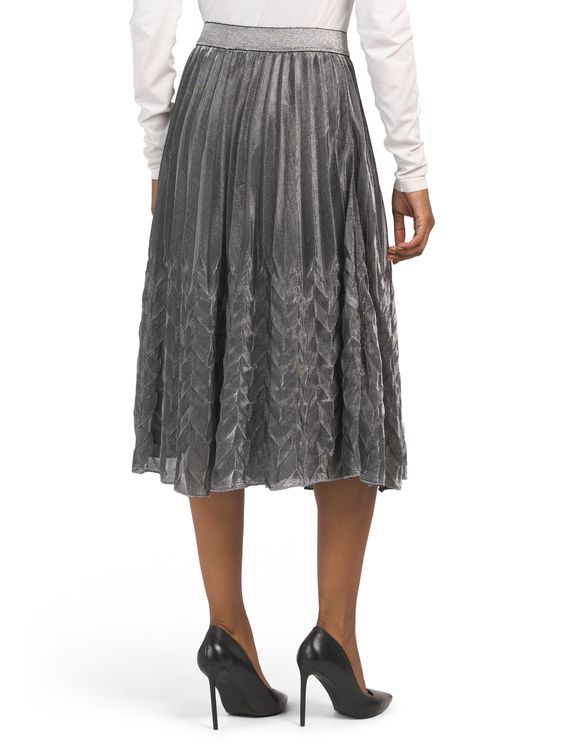 silver skirt