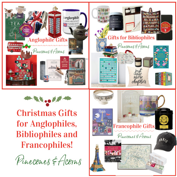 holiday gift list collage anglophiles bibliophiles and francophiles