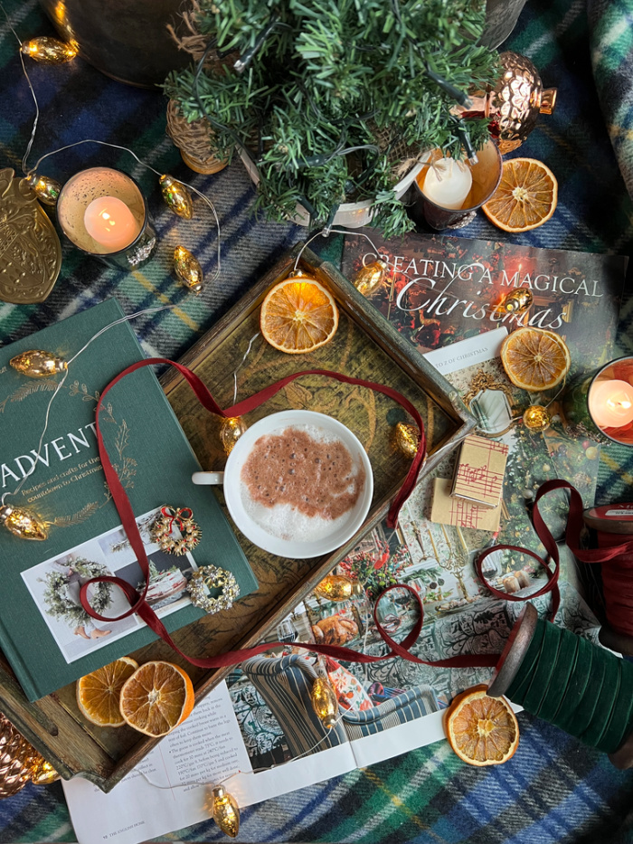 Flatlay Creating a magical Christmas