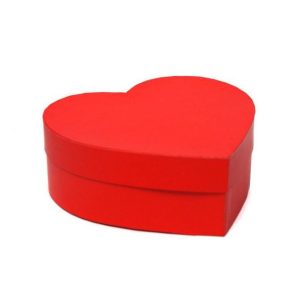 Red heart shaped box