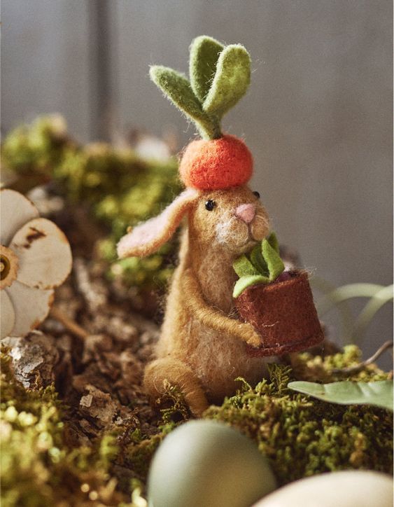 Felted rabbit