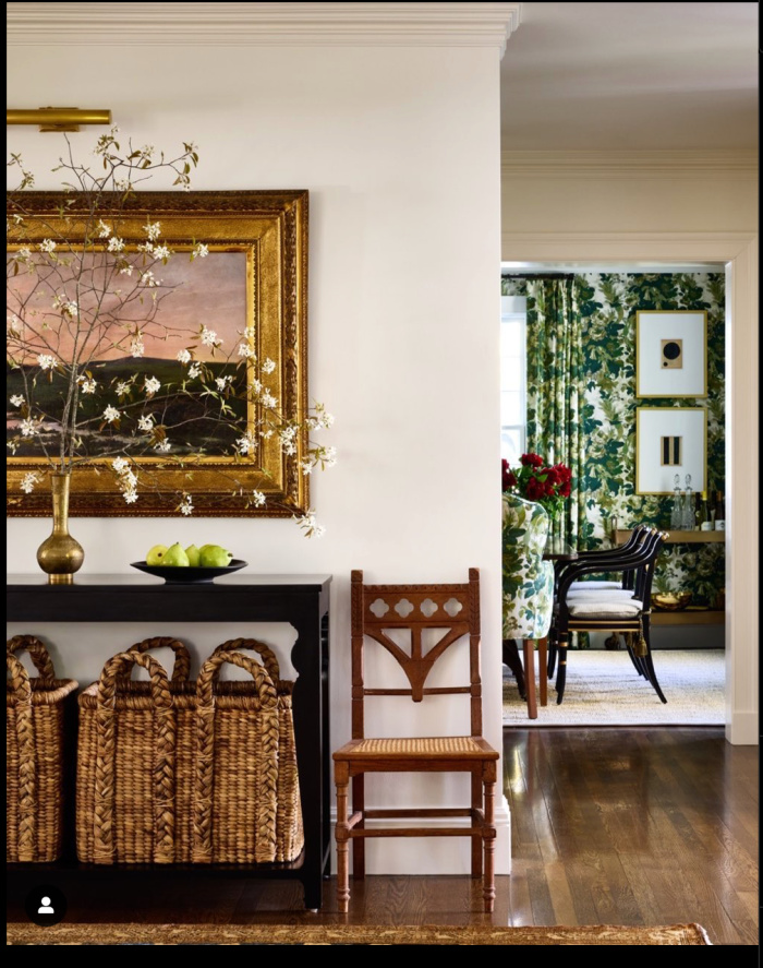 weekend meanderings Foyer looking into a dining room