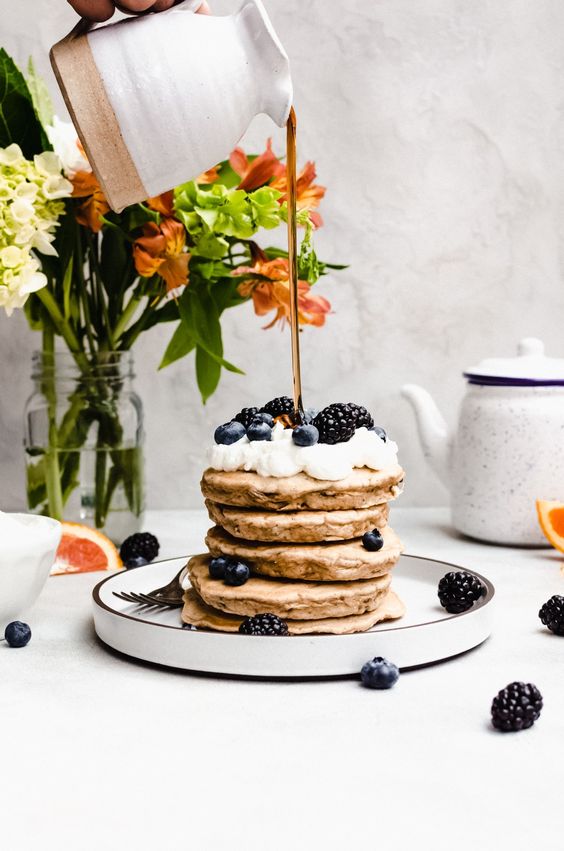 Carrot Cake Pancakes. 