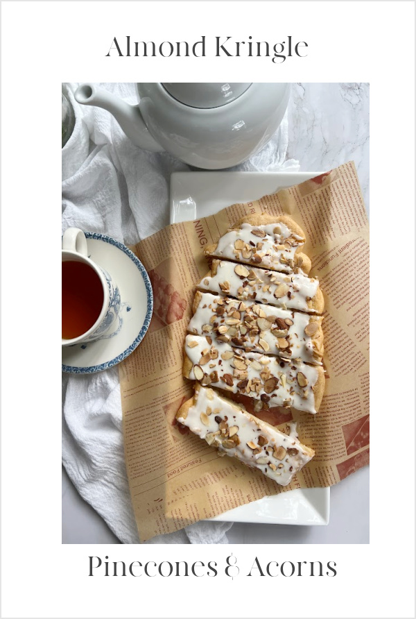 Danish pastry Almond Kringle pin.