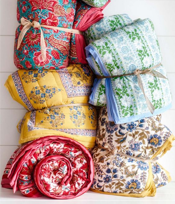 Summer colorful quilts