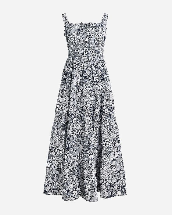 Black and white mermaid print dress. 