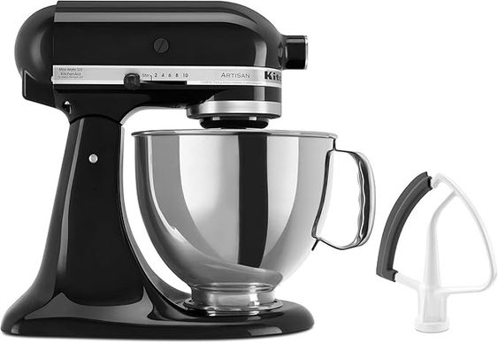 Black Kitchen Aid Mixer. 