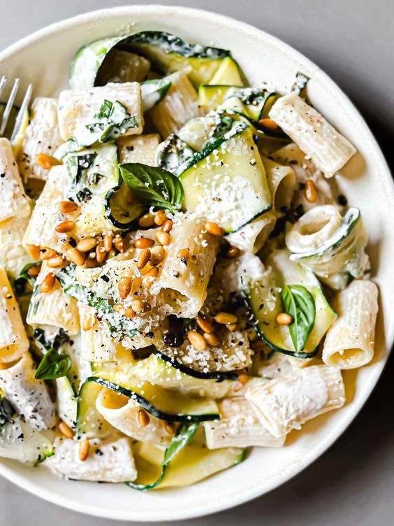 zucchini and Lemon Pasta.