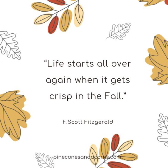 Fall Books “Life starts all over again when it gets crisp in the Fall.” – F. Scott Fitzgerald