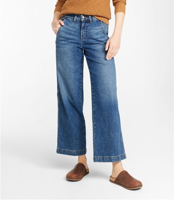 Fall crop jeans. 
