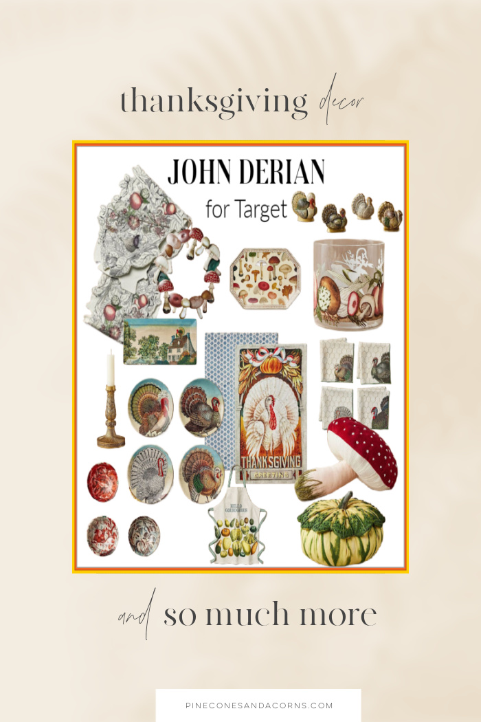 Thanksgiving decor John Derian for Target.