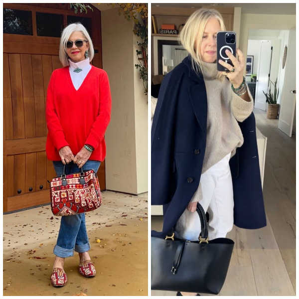 Weekend Meanderings Kim and Cindy Handbags.