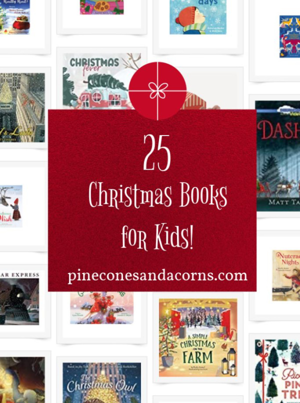 25 Christmas Books for Kids collage. 