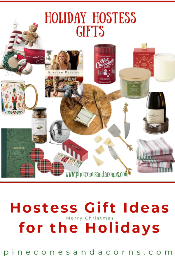 Affordable Holiday Hostess Gift Ideas collage.
