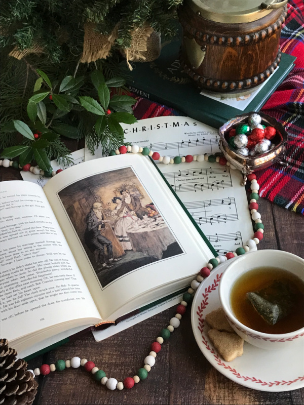 The Christmas Carol Flatlay
