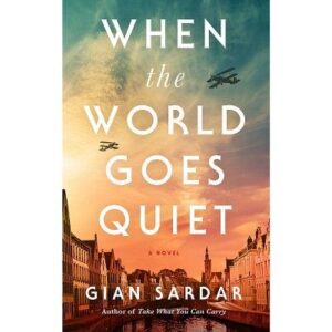 When the world goes quite book cover. A city in silhouette. 