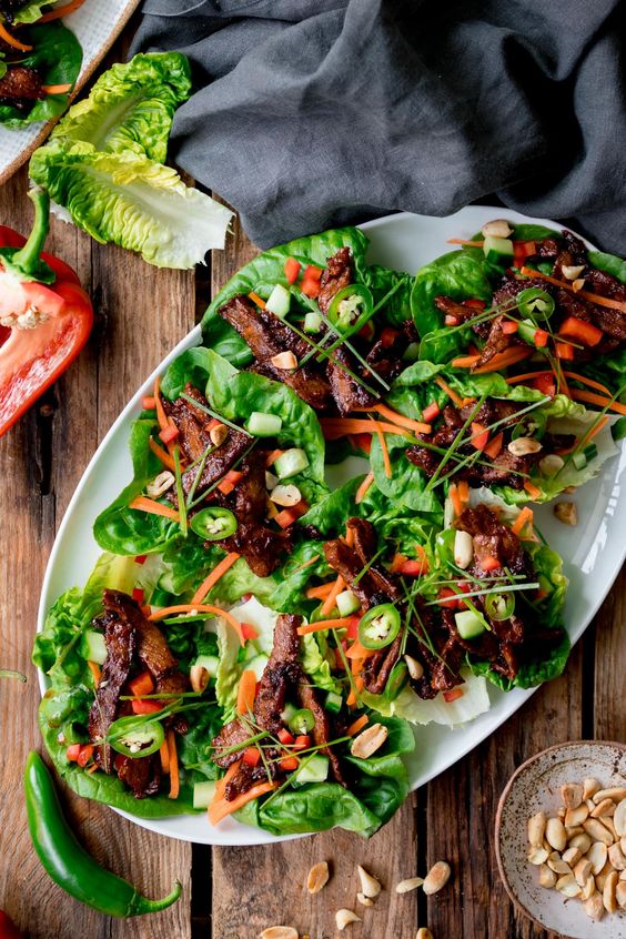 Korean Beef Lettuce Wraps