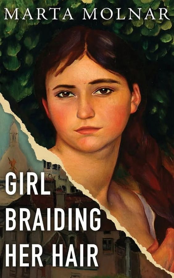 Girl Braiding Her Hair Book