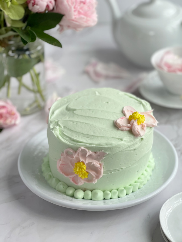 Hershey's perfectly chocolate cake with buttercream icing.