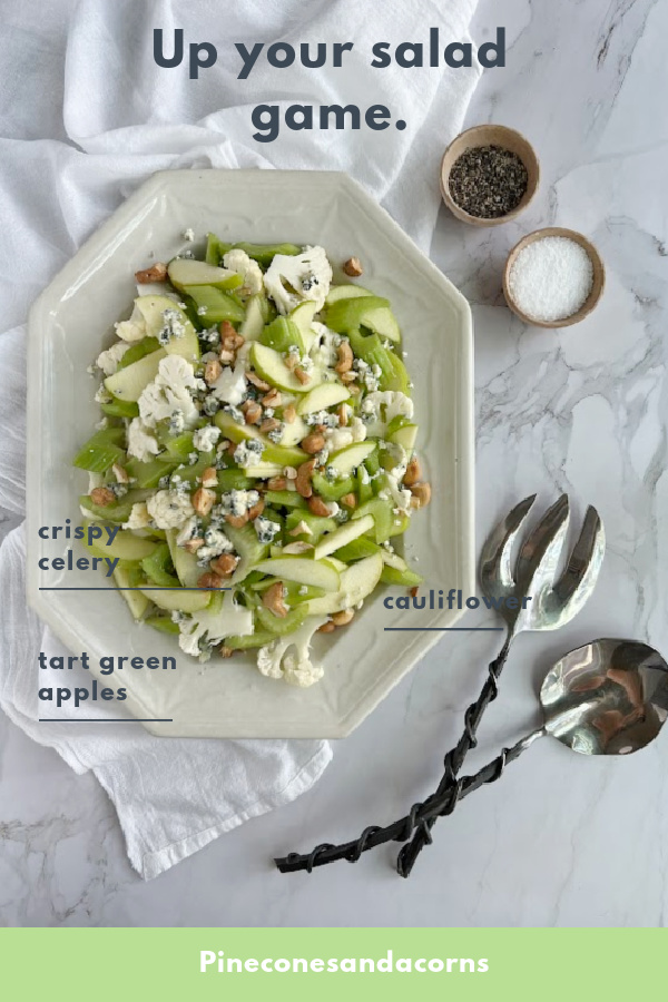 Celery apple salad Pinterest pin.