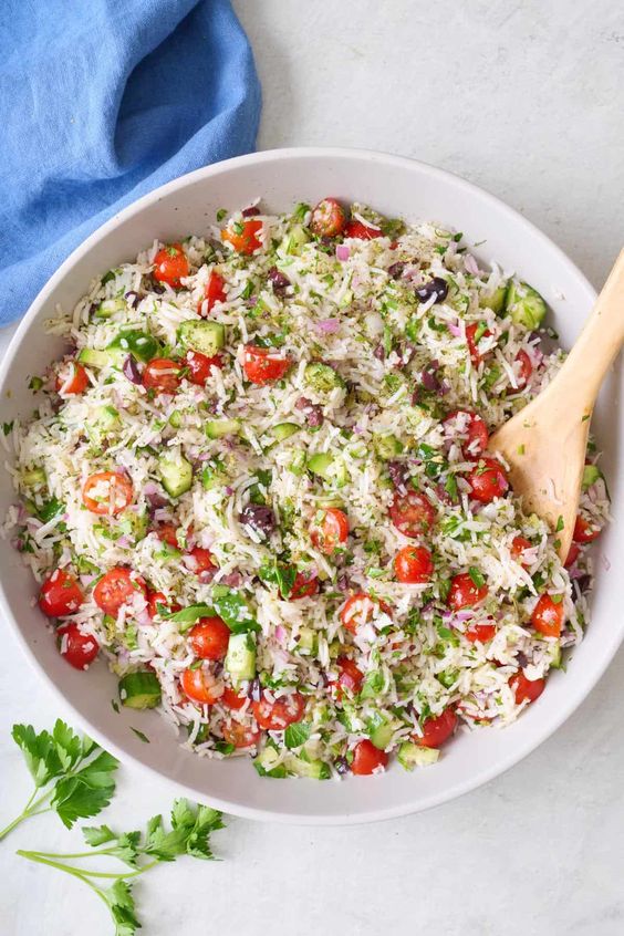 Mediterranean Rice Salad
