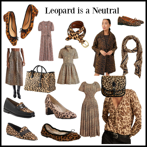 Fall Fashion Leopard is a Neutral collage of leopard shoes, pants,, dresses, skirts, bags, belts, and jackets.