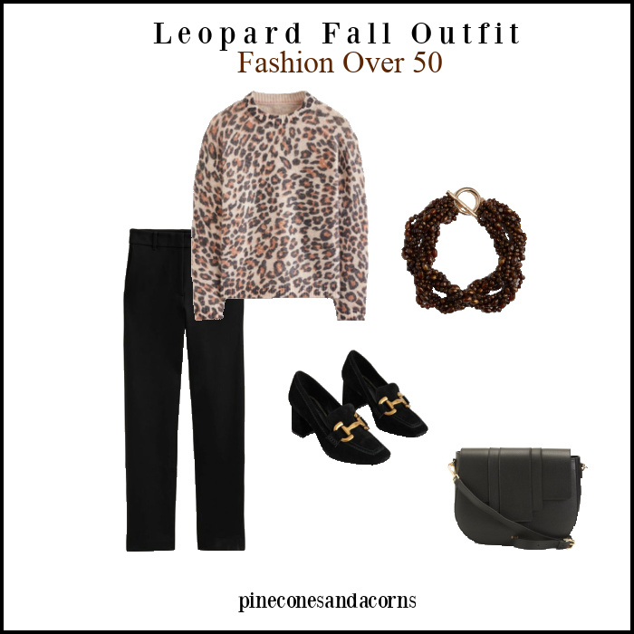 Leopard Fall Outfit Fashion Over 50