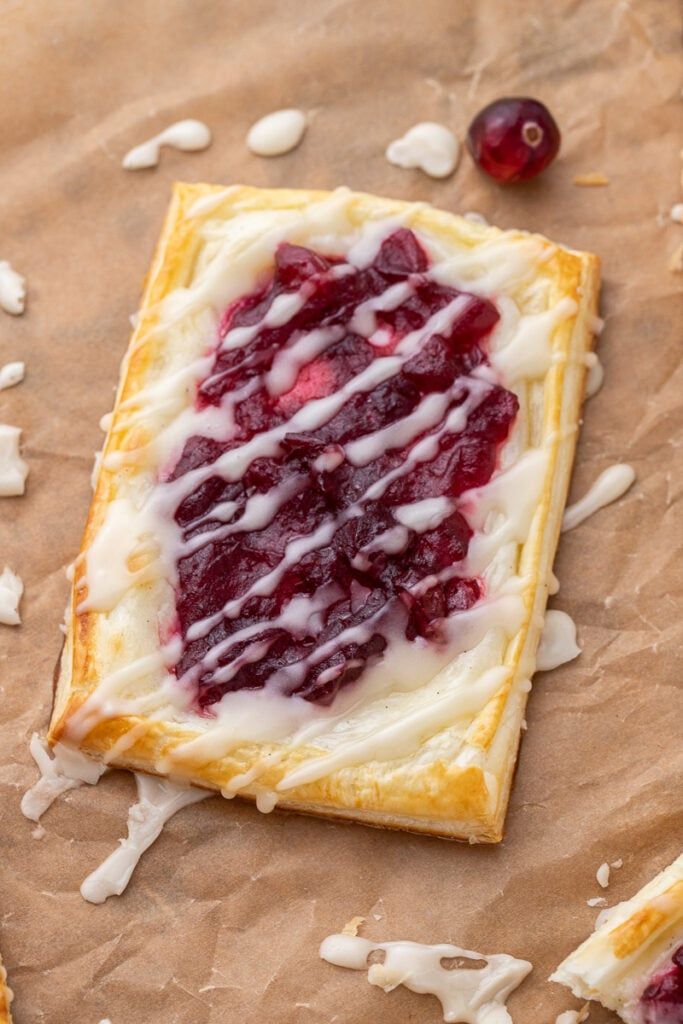 Cranberry Cram Cheese Danish. 