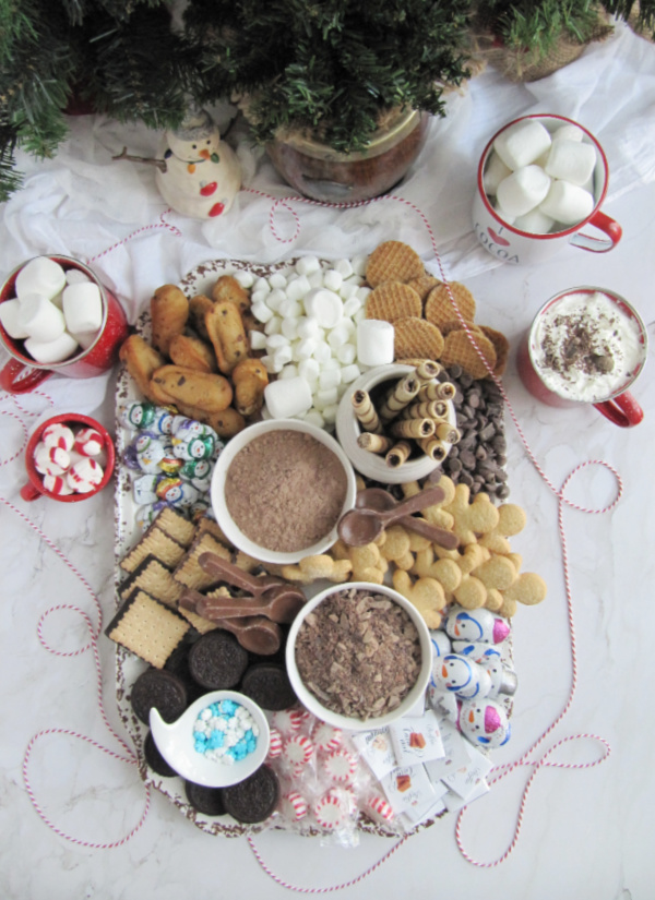 hot chocolate and hot cocoa board
