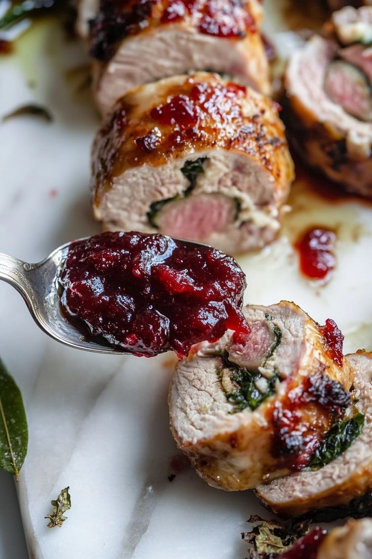 Stuffed Pork Tenderloin. 