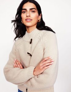 Ivory sweater. 