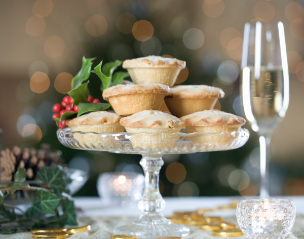 champagne and mince pies.