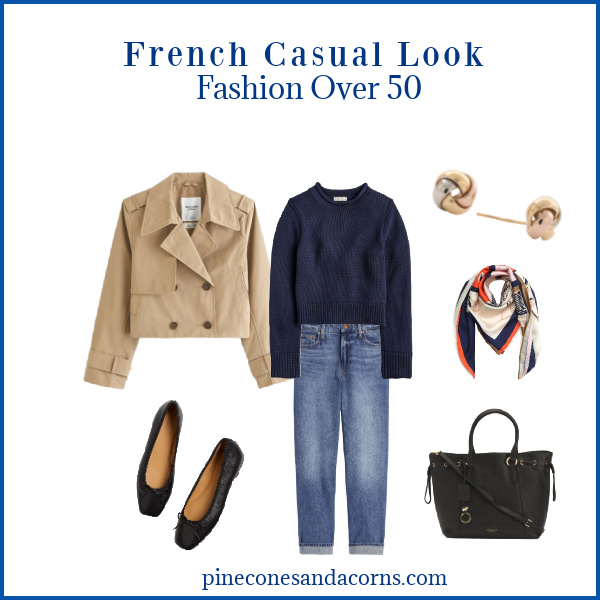 French Casual Look Fashion Over 50