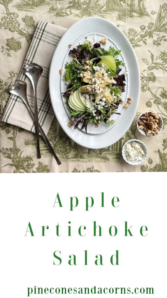 apple artichoke salad pin