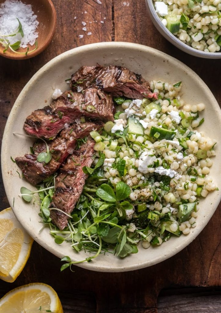 Grilled Skirt Steak. 