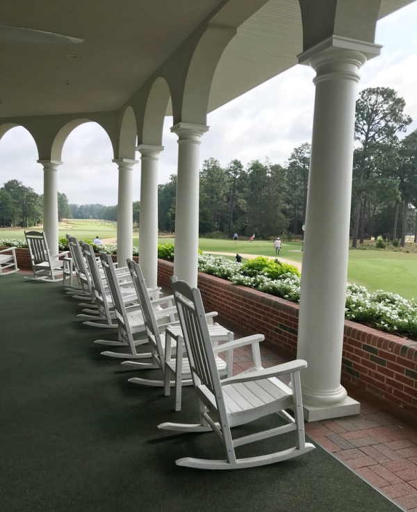 rocking chairs on a porch.