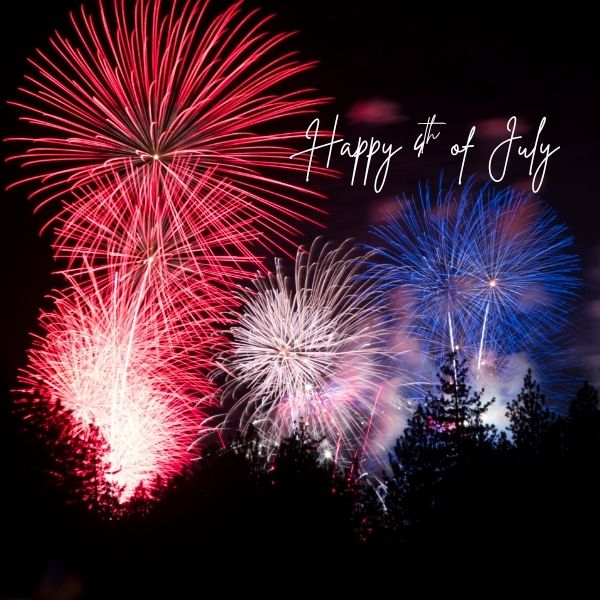 Happy 4th of July fireworks.