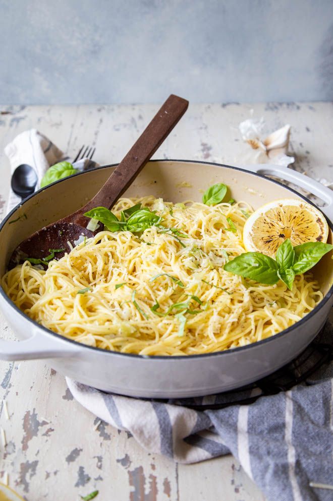 Lemon pasta. 