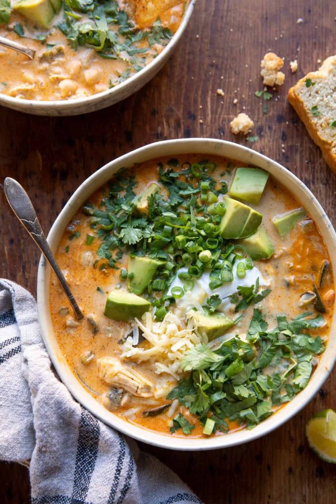 One pot chicken chili. 