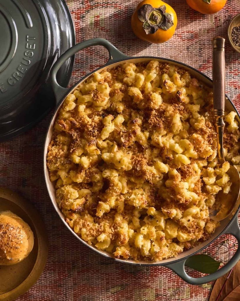 Baked Mac and Cheese. 