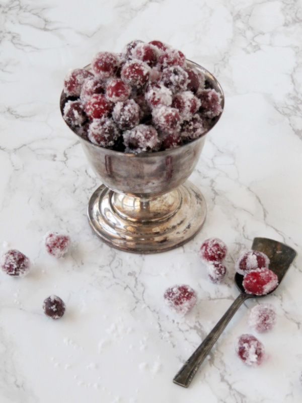 sugared cranberries.