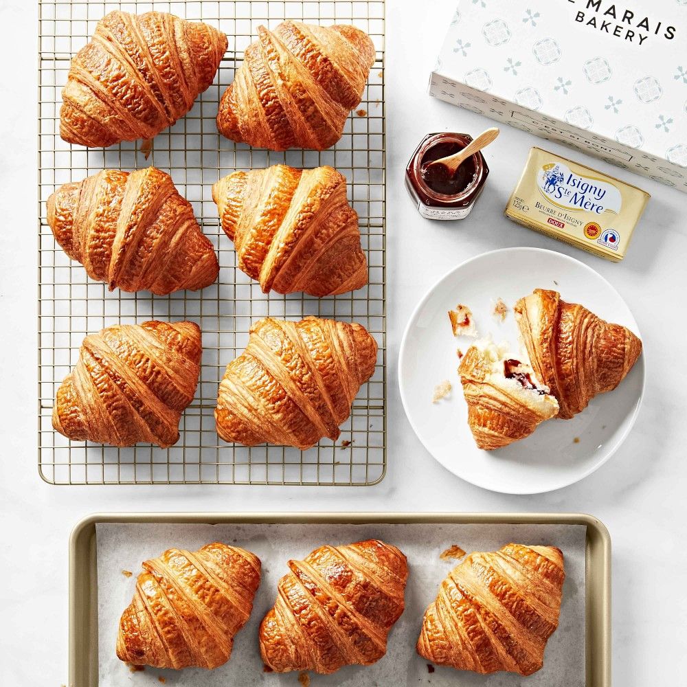 Croissants and butter.