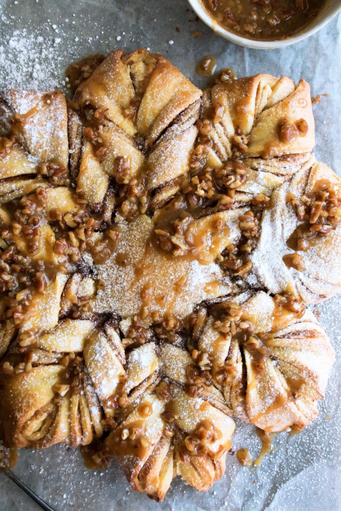 Christmas Star bread. 