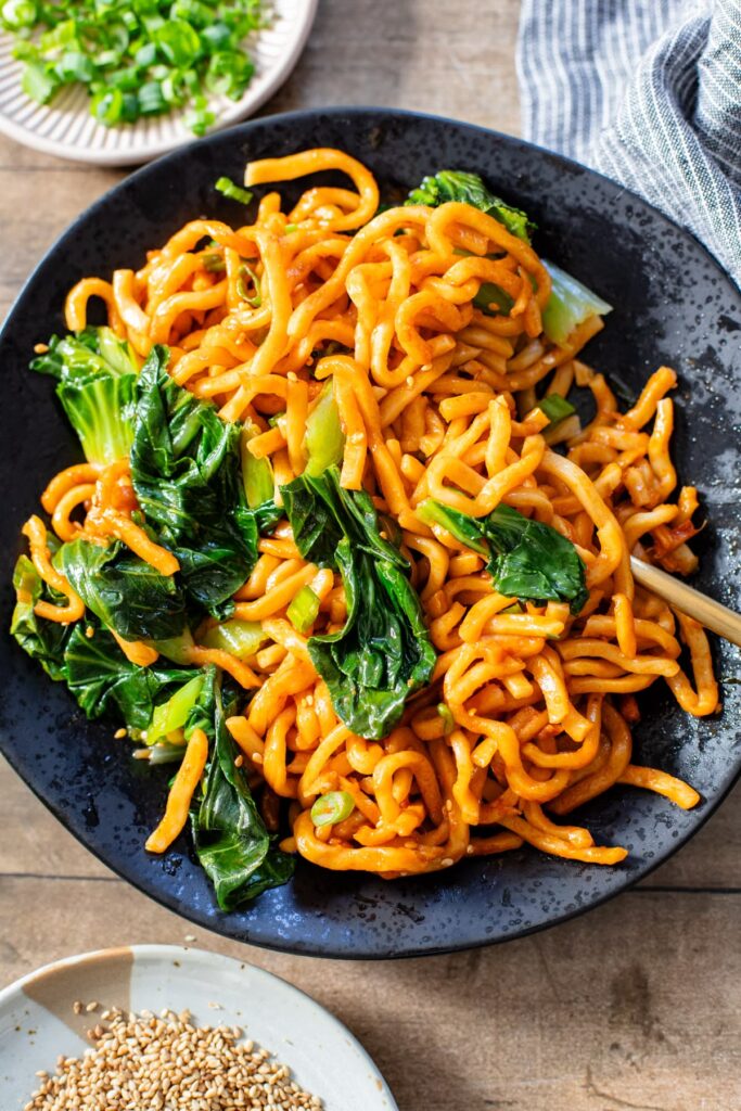 Gochujang Noodles are ready in 20 minutes and pack the perfect amount of heat. The perfect one-pot noodle recipe!